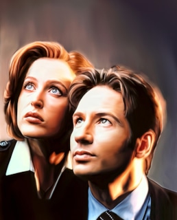 Фокс Малдер и Дана Скалли
