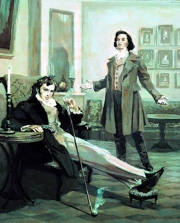 Владимир Ленский и Евгений Онегин​