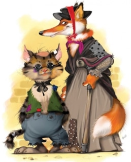 Лиса Алиса и кот Базилио