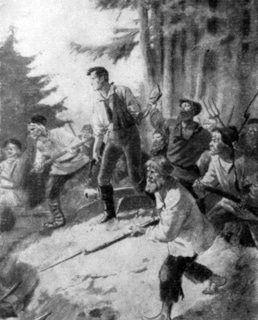 Владимир Дубровский с крестьянами