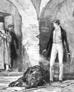 Владимир Дубровский и медведь