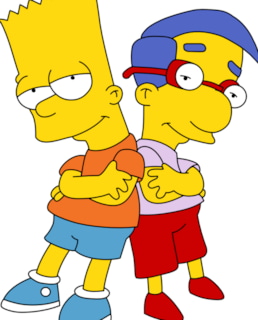 Барт Симпсон и Милхаус ван Хутен