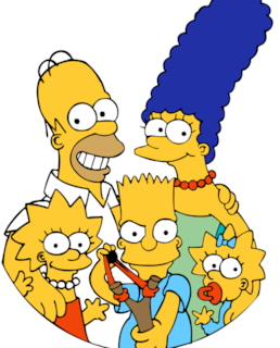 Барт Симпсон с семьей