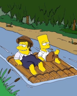 Барт Симпсон и Нельсон