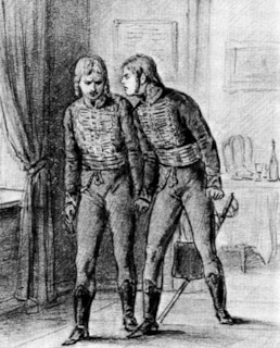 Николай Ростов с сослуживцем