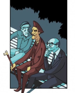 Берлиоз, Бездомный, Воланд