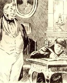 Фамусов и слуга Петруша