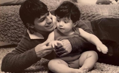 Серхио Агуэро в детстве с отцом