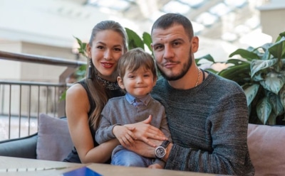 Никита Крылов с семьей