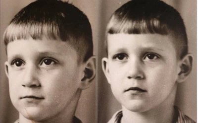 Братья Пономаренко в детстве