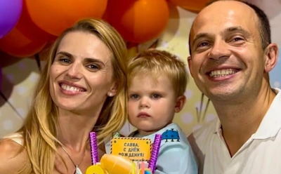 Нелла Стрекаловская с семьей