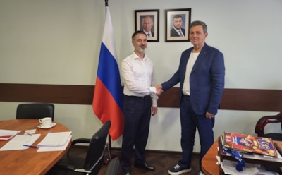Министр культуры ДНР Михаил Желтяков на встрече с Романом Громовым