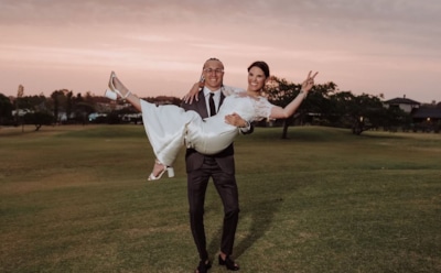 Диего Лаксальт с женой