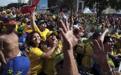 Чемпионат мира по футболу 2014. Матчи Франция – Германия и Бразилия Колумбия