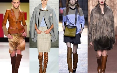 Правила стиля: с чем носить коричневые сапоги