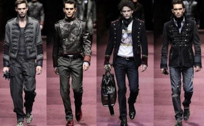 Мужчина в стиле милитари