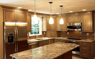 Освещение на кухне