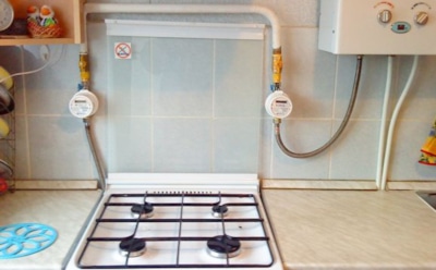 Установка счетчика газа в квартире своими руками