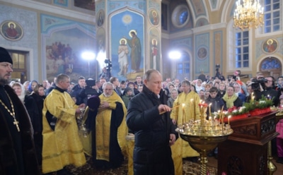 Владимир Путин поздравил всех православных россиян с Рождеством