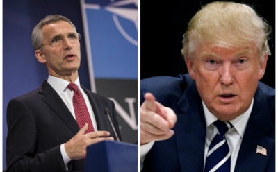 Трамп и генсек НАТО обсудили по телефону урегулирование ситуации на Украине