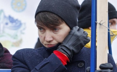 Американский журналист показал видео визита Савченко к пленным в ДНР