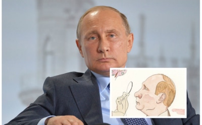 Журнал New Yorker поместил на обложку президента РФ Владимира Путина