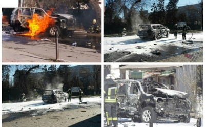 В центре Мариуполя взорвали автомобиль полковника СБУ