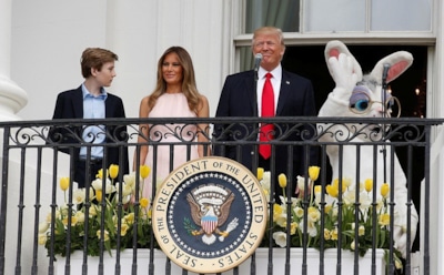 Дональд Трамп стал предметом насмешек после провала на Easter Egg Roll