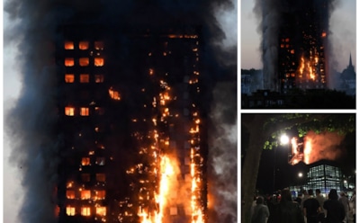 В Лондоне загорелся жилой дом, пострадали более 30 человек