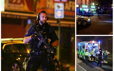 У мечети в Лондоне фургон въехал в толпу людей, есть погибшие