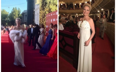 Мария Максакова в мехах стала звездой Одесского кинофестиваля