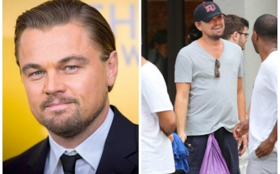 "Новый тренд": Ди Каприо гуляет по Нью-Йорку с мусорным пакетом вместо сумки