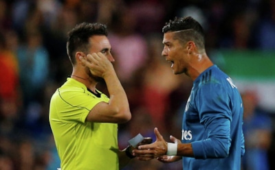 Роналду могут дисквалифицировать на 12 матчей за толчок судьи