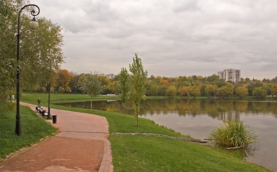 На юге Москвы коляска с грудным ребёнком скатилась в пруд