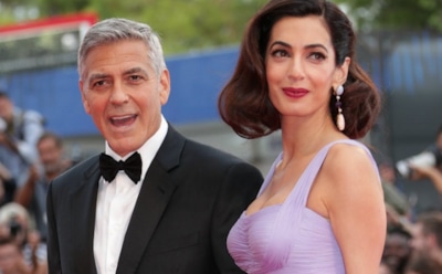 Супруги Клуни впервые вышли в свет после рождения детей