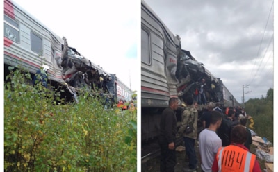 Появились подробности столкновения поезда с грузовиком в Югре