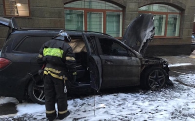 В Москве у офиса адвоката Учителя сожгли две машины