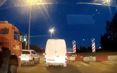 В Петербурге сняли на камеру падение метеора