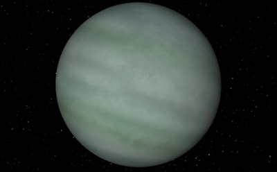 Самая большая планета и ее спутники