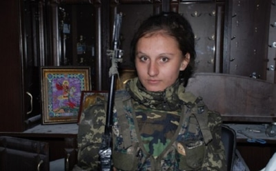 Украинские СМИ сообщают о гибели «девушки Гиви» от пули снайпера