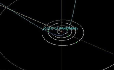 Обнаружена первая в истории межзвездная комета