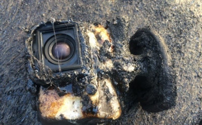 Камера GoPro «пережила» попадание в лаву