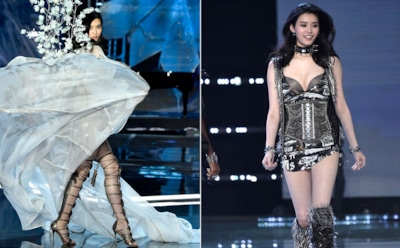 В Шанхае во время показа на подиуме упала модель Victoria's Secret