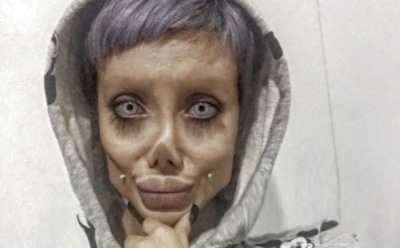 Напугавшая Сеть «копия Джоли» раскрыла тайну своего ужасного вида