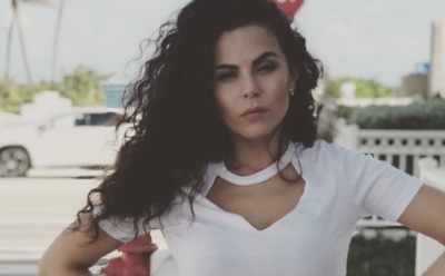 Настя Каменских показала фигуру в купальнике в Майами