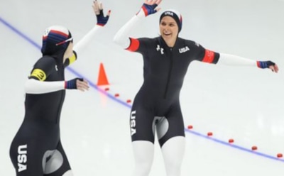 В Сети возмутились вызывающей ассоциации формой конькобежек из США