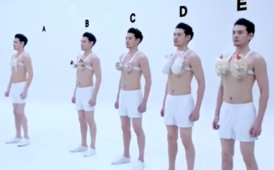 Интернет-хитом стал ролик с парнями, которые носят животных в бюстгальтерах