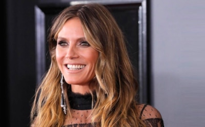 Хайди Клум в "голом" платье восхитила гостей вечеринки, посвященной "Оскару"