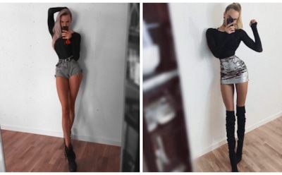 Шведская модель покорила Сеть аномально длинными ногами