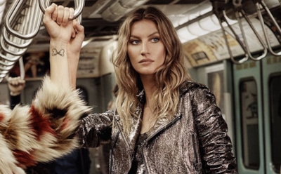 Топ-модель Жизель Бюндхен спустилась в метро Нью-Йорка для новой фотосессии